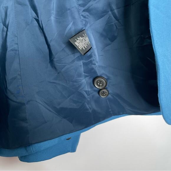 Elizabeth & James teal blue single breasted blazer women's size 0 - Picture 6 of 12